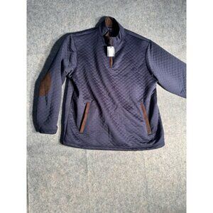 Cremieux Men's‎ Quarter Zip Pullover Men's, Navy, XL